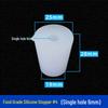 Hole-Punched Food Grade Silicone Stopper for Test Tubes, Bottles, and Water Pipes.
