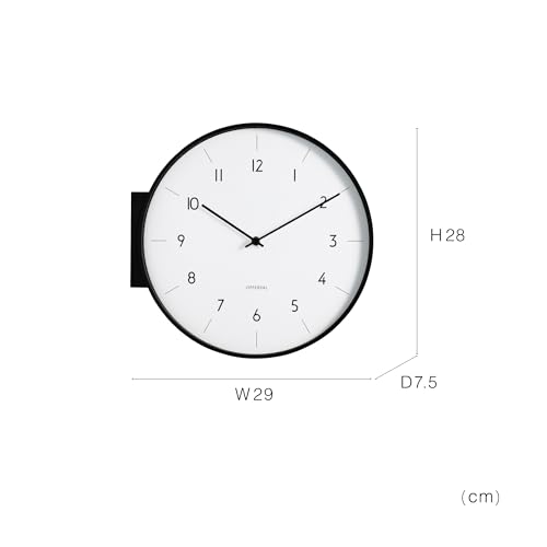 Interform Wall Clock CL-4464BK Arno Black