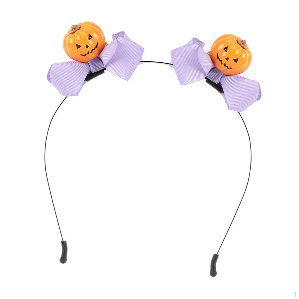 Dekoracyjna opaska na głowę w kształcie dyni na Halloween, dodatek do kostiumu cosplay