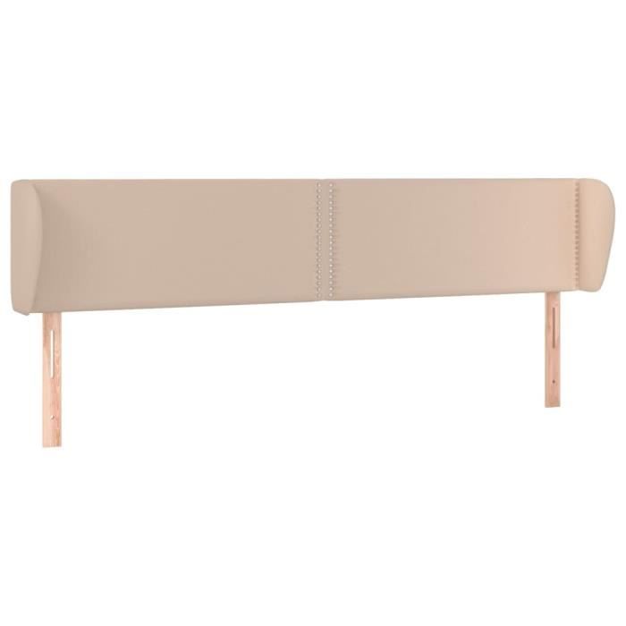 VidaXL Tête de lit avec oreilles Cappuccino 183x23x78-88 cm Similicuir3117111