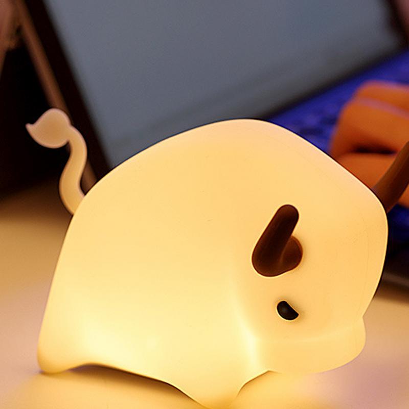 

Регулируемый ночник USB перезаряжаемый светильник в виде коровы мультяшный милый ночник многоцелевой настольный светильник для спальни гостиной CHINA