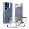 Applicable To Samsung S26Ultra Second-generation Xuncai Magnetic Suction Bracket Mobile Phone Case S26 Transparent A57 Anti-drop Protective Case