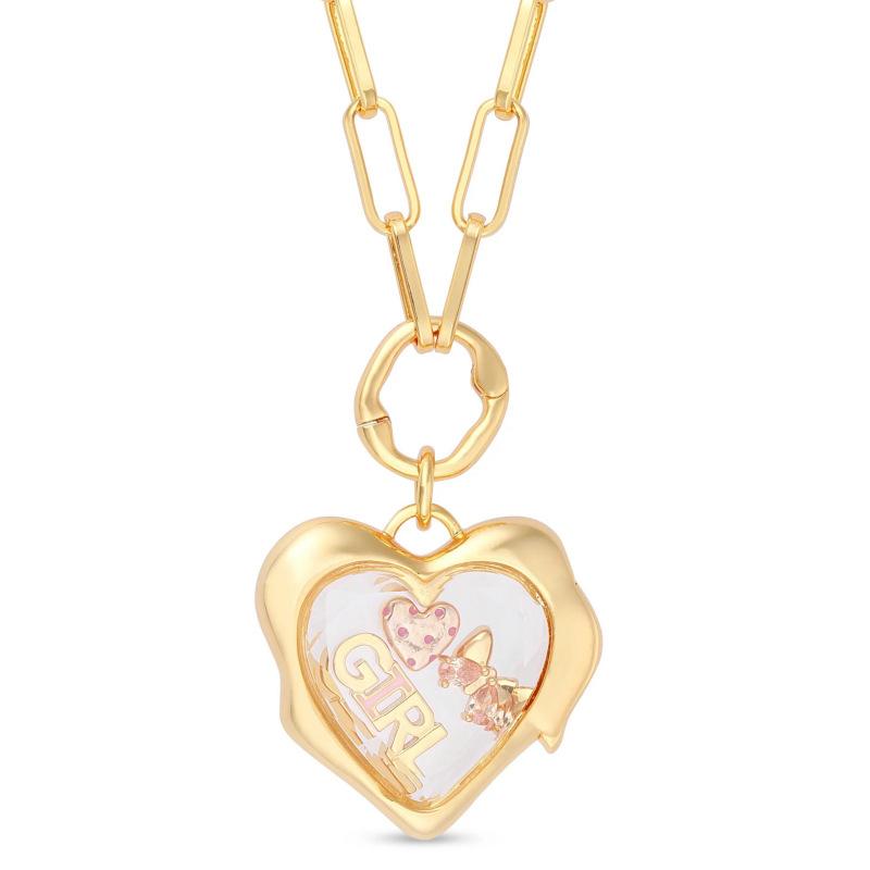 Love Zircon Necklace Light Luxury Versatile Collarbone Chain French Diy Design Accessories