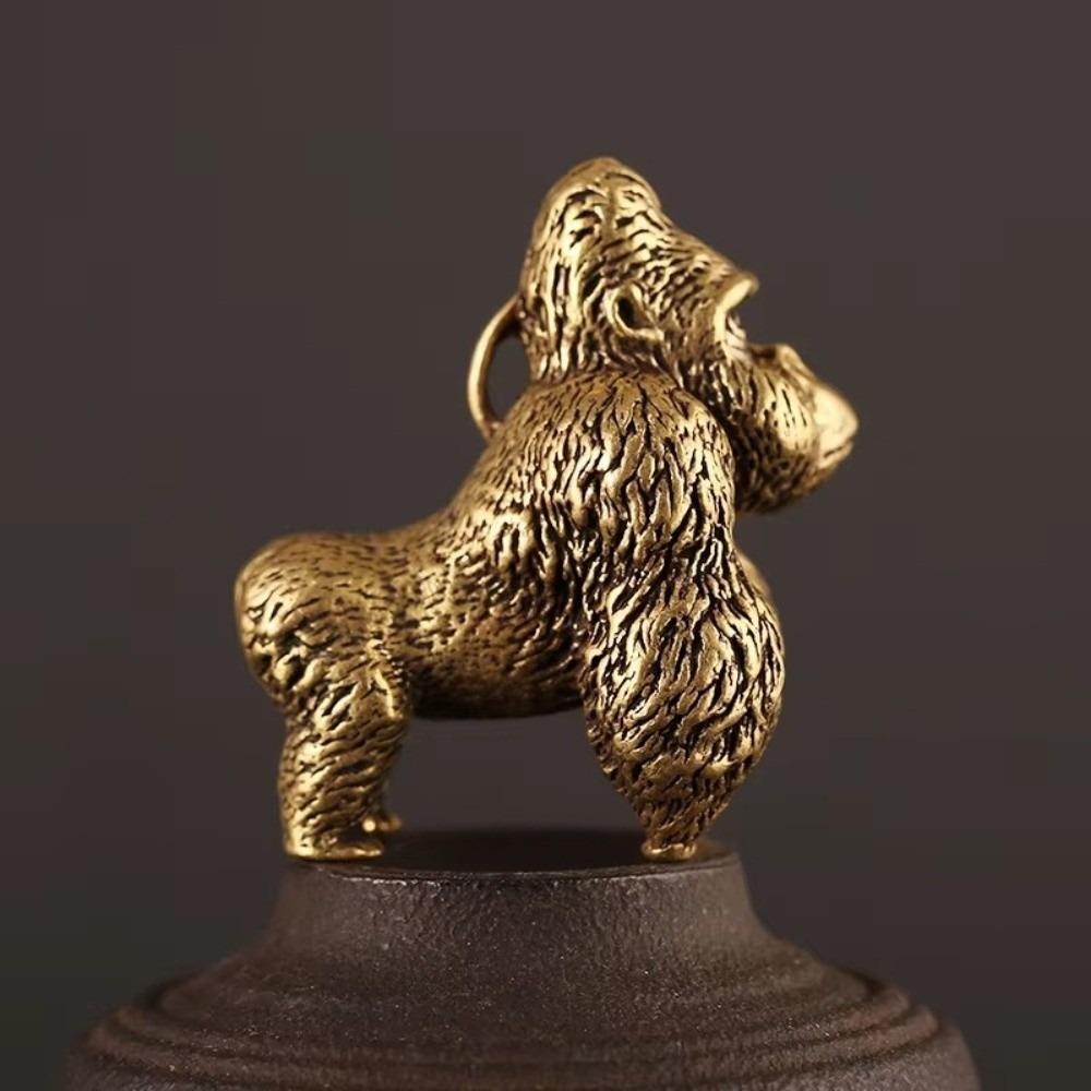 Miniature Size Gorilla Figurine Vintage Chimpanzee Model Gorilla Desk Ornament  Desktop Decoration