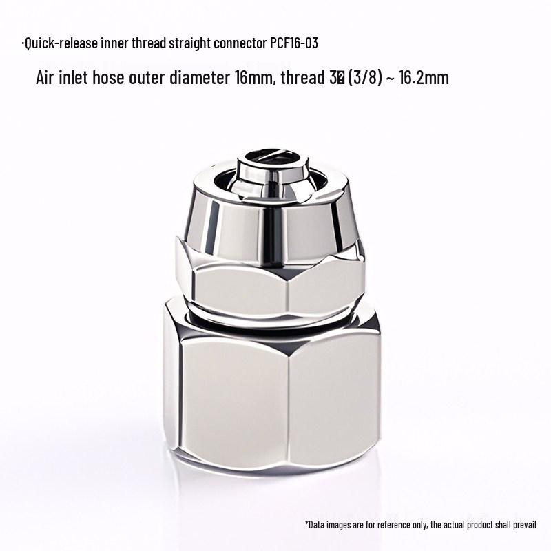 Kexida Pneumatic Connector PCF: 1 to 4-way Quick Connect, Female Thread, Sizes 4, 6, 8, 10, 12