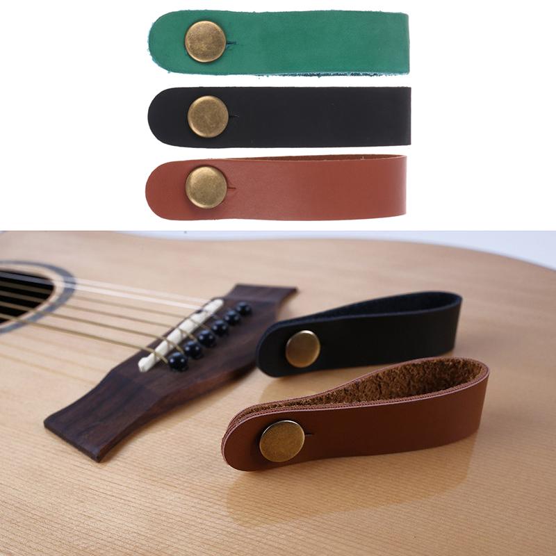 1Pc Folk Guitar Strap Buckle Leather Belt Guitar Neck Strap Safe Lock Holder For Ukulele Classic Bass Guitar Parts Accessories