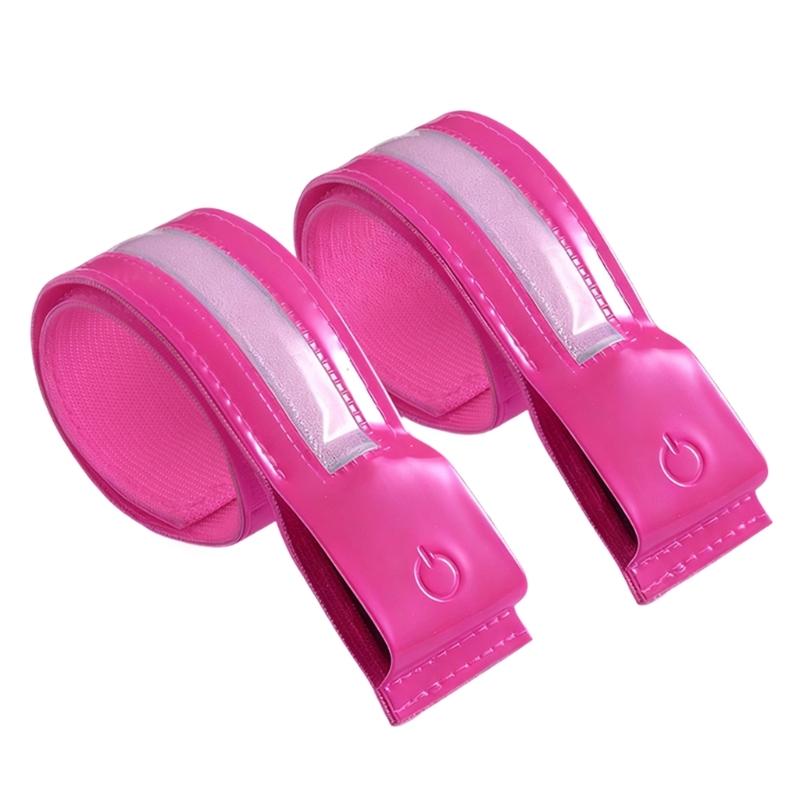 USB Rechargeable Reflective Armband with 360 LED Lights High Visibility LED Safety Bands for Night Running Cycling Safety