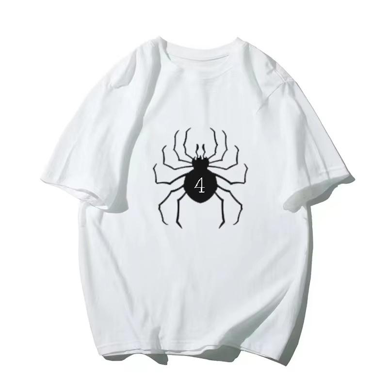 2025 New Mens Spider 4 High Quality Printed Cotton TShirt Hip Hop Fashion Streetwear Casual Short Sleeves