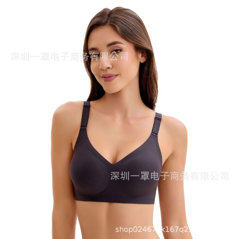 Women S Plus Size Thin Wireless Push Up Seamless Comfort Bra