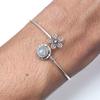Labradorite Gemstone Handmade Silver Jewelry Cuff Bracelets 7''Adjustable