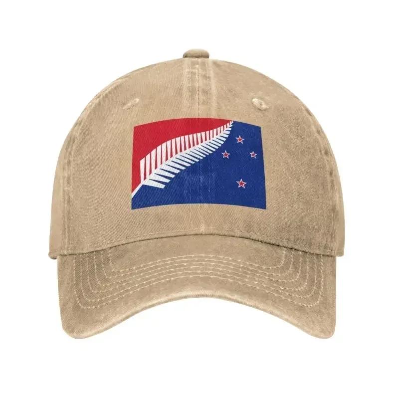 Anpassad Unisex Bomull Nya Zeeland Flagga Basebollkeps Vuxen Justerbar Pappahatt Män Kvinnor Utomhus
