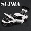 1:22 Scale Supra Z4 Car Model Toy Doors Opened Sound Light Pull Back Miniature Supercar Models Toys Home Decor Decoration