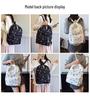 Women's Trendy Floral 3-Piece Backpack Set with Bow Print – Cute, Lightweight, and Versatile for Students
