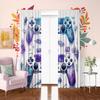 2Pcs- Graffiti PS4- Printed curtain, -100% polyester material, suitable for bedroom curtains and living room decoration.