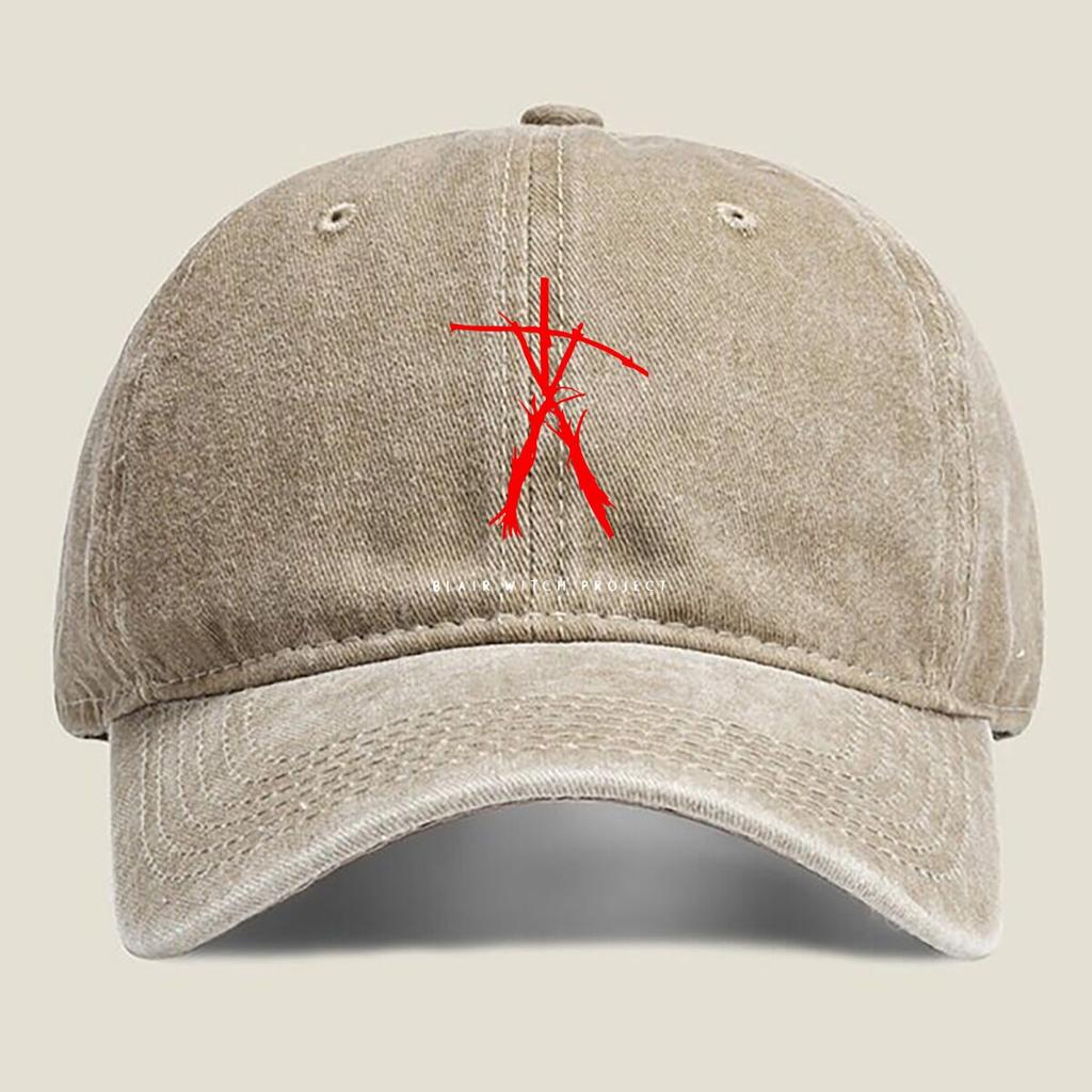 Blair Witch Project Symbol Fashion Washed Baseball Cap Hat Outdoor Activities