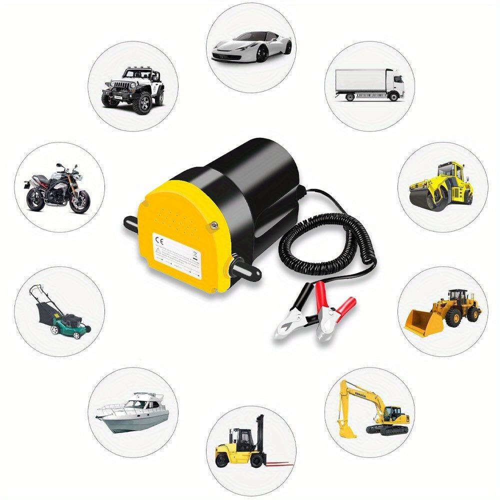 Pompa di Trasferimento Estrattore Elettrico di Olio per Auto 12V Pompa di Aspirazione Fluido Olio Grezzo Estrattore di Olio per Motore a Carburante Mini, per Auto Barca Motocicletta
