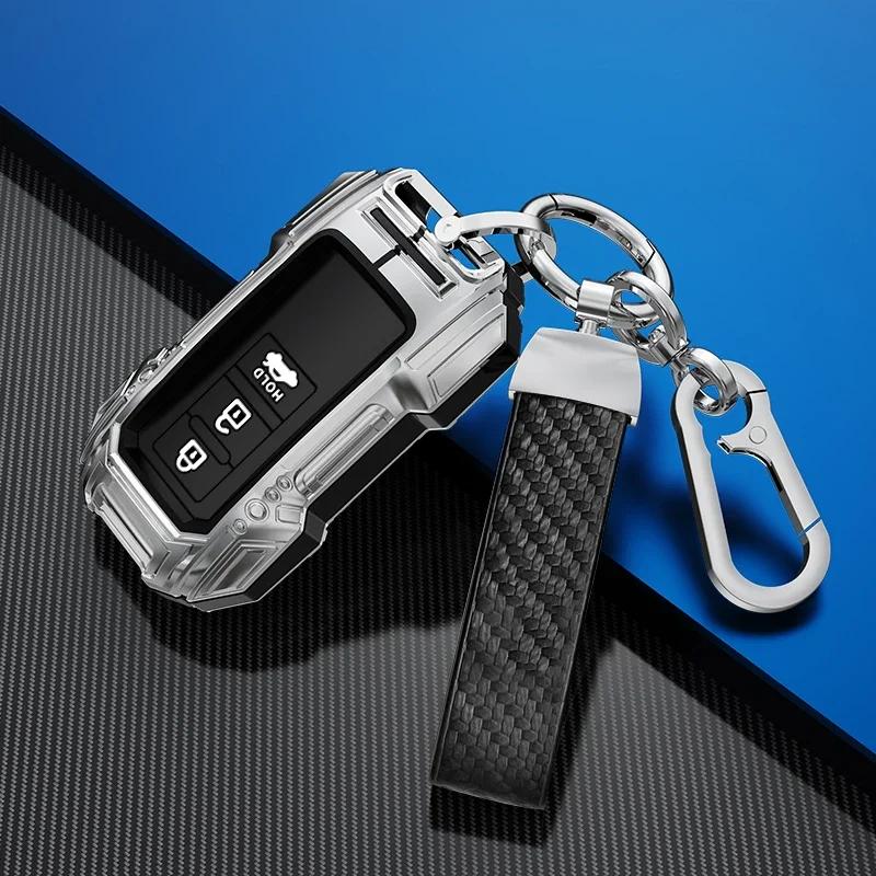 Alloy Car Key Case Cover For S0 RAV4 Camry Prius CHR Aygo Corolla Yaris Land Cruiser Highlander Prado Auris Avalon 2015 JH0