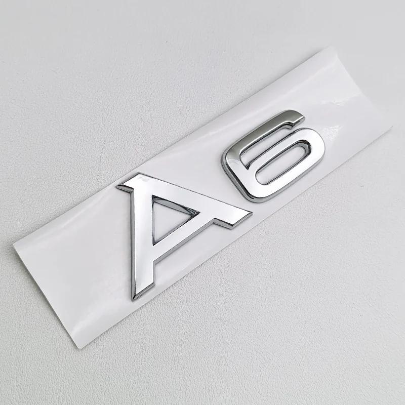 2026 3D ABS Chrome Black Logo SLine A1 A2 A3 A4 A5 A6 A7 A8 Emblem Badge Car Decal For S Sline Sticker Decorative Accessories