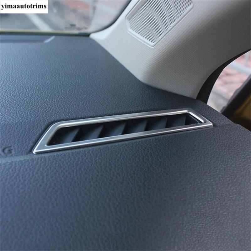 Dashboard Air AC Vent Outlet Frame Stickers Cover Trim For VW Volkswagen Polo - Stainless Steel Accessories Interior