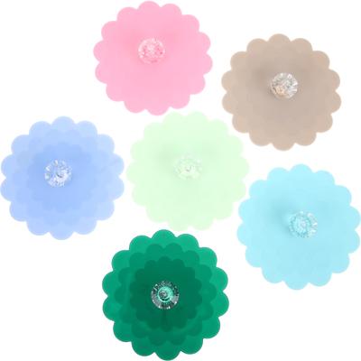 6 Pcs Tumbler Cup Covers Lace Silicone Coffee Mug with Lid Reusable Alcohol Protection