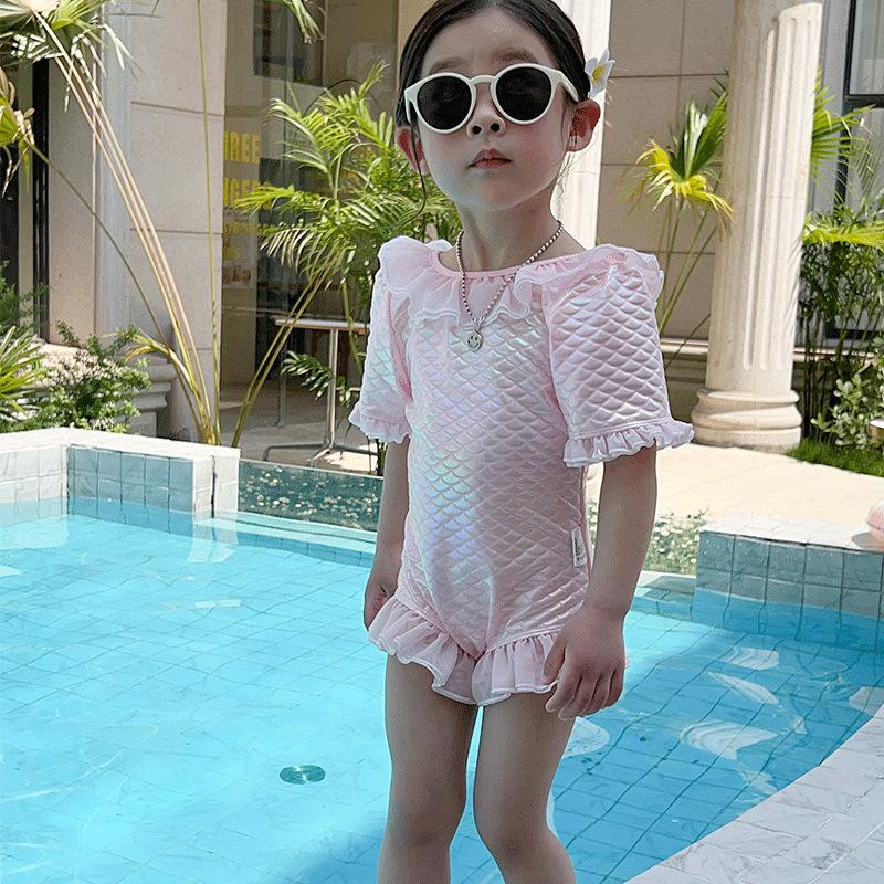 

Новый купальник принцессы с кружевом русалки для девочек: Летний слитный пляжный костюм для детей маленького и среднего возраста 120 cm розовый