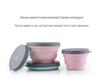 Portable Silicone Folding Bowl with Lid - Heat Resistant, Telescopic Noodle & Picnic Travel Ware