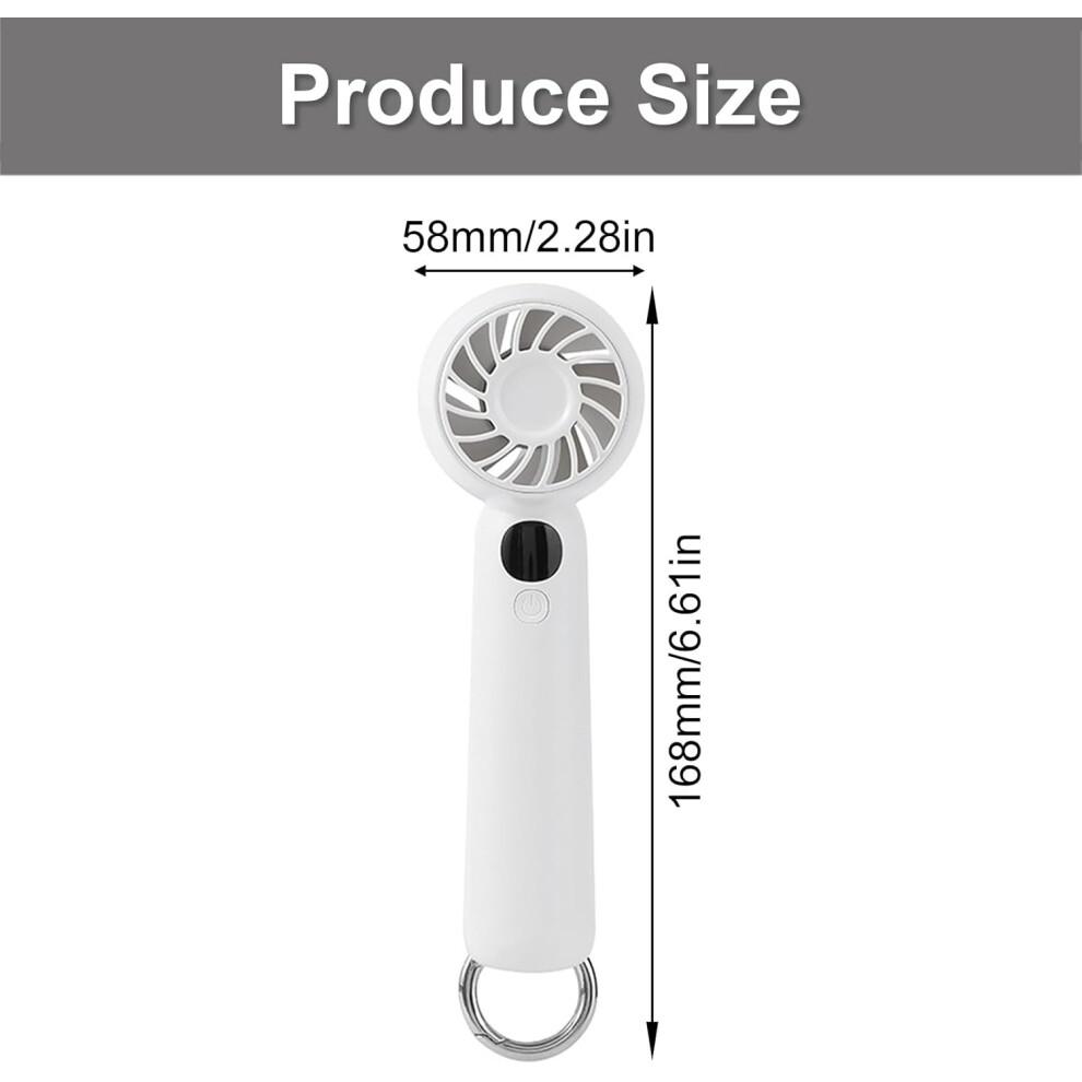 5 Speed Portable Handheld Fan USB Rechargeable 1200mAh Battery for Travel Outdoors Kids