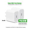 PD 20W USB C Charger Fast Charging Wall Adapter for iPhone 16 15 14 13 12 11 X 8 Pro Max for iPad Apple Phone Adapter Plug EU US