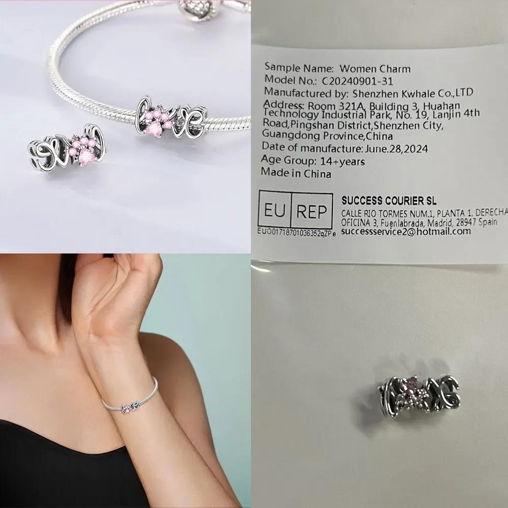Cat And Dog Cute Pet Cat Balloon Beaded Charmcopperfit Original Bracelet Diy Accessories Jewelry Women'S Gift