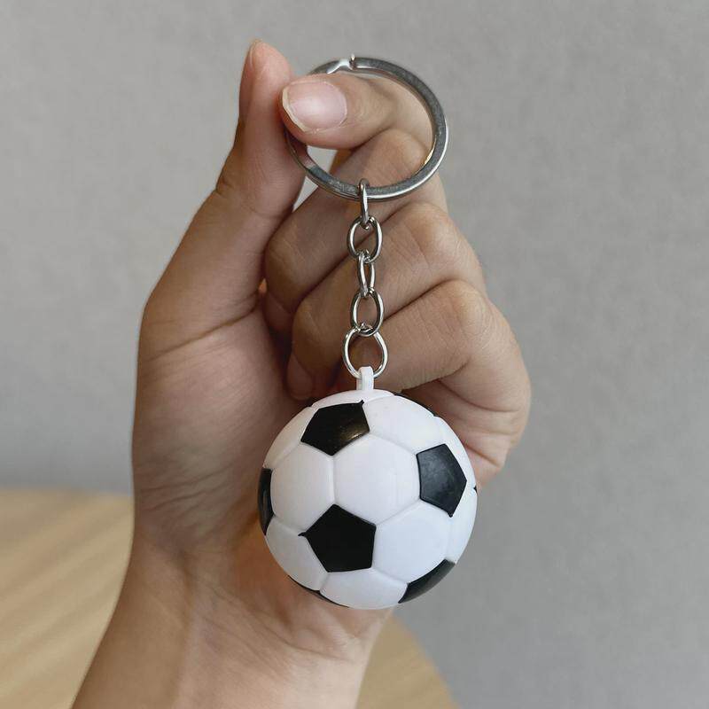 1-20pcs Simulated Football Keychains Creative Mini Pendant Backpack Hanging Decoration Keychain Engraved Sports Souvenir