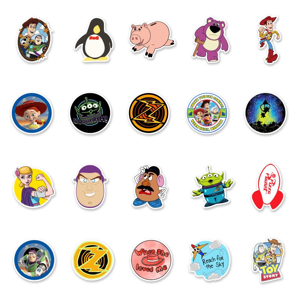 10/30/50pcs Cartoon Cute Stickers Anime Buzz Lightyear Graffiti Decals Scrapbook Luggage Phone Car Funny Woody Sticker