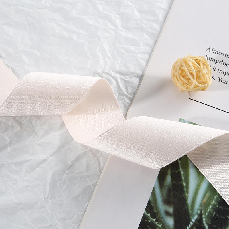Double-Sided Matte Webbing Thickened Polyester-Cotton Jewelry Trophy Decorative Accessories Bow Colored Ribbon