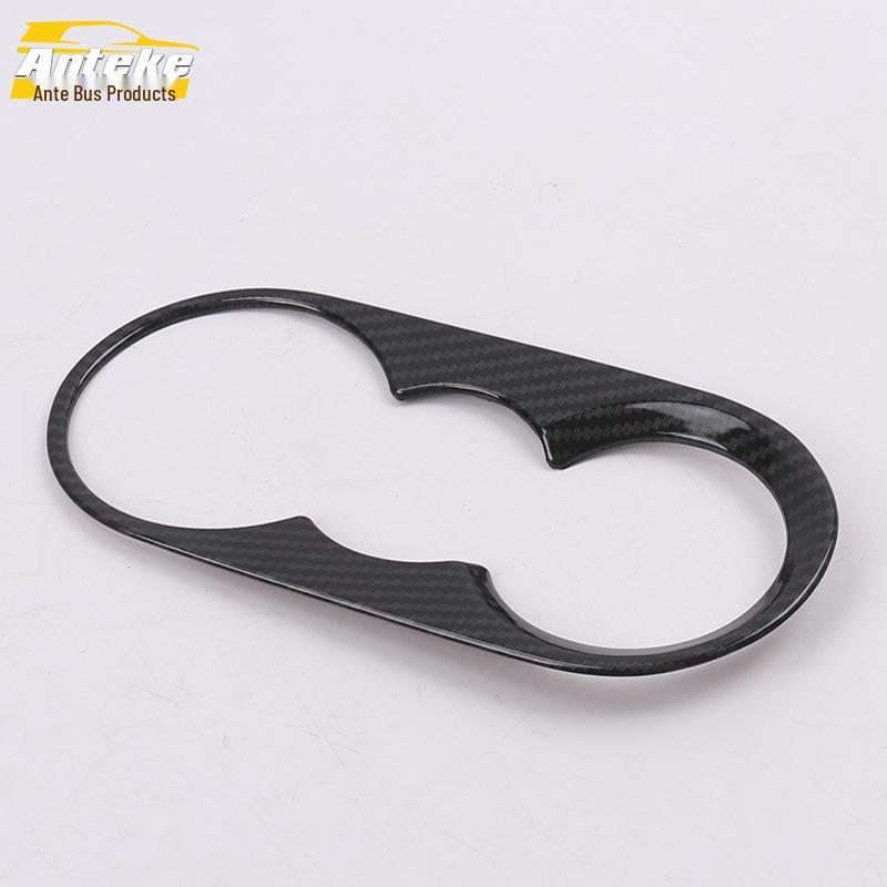 18 CC Rear Water Cup Frame Bright Ring & Armrest Box Cup Holder Decorative Sticker