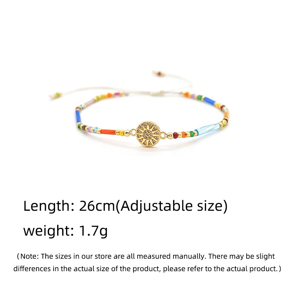 KKBEAD Friendship Bracelet for Women Boho Summer Colorful Handmade Stackable Miyuki Jewelry Sun Charm Pulseras Gifts for Girls
