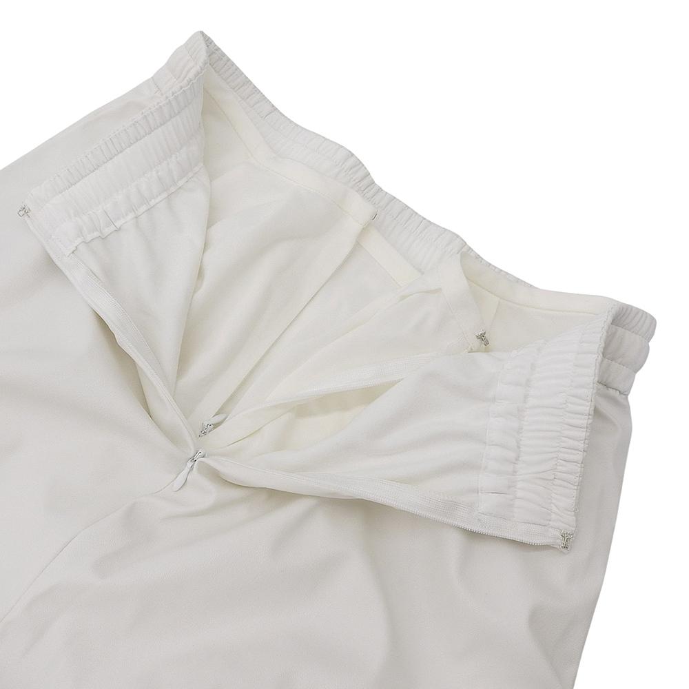 ADORE Women's Faux Leather Mesh Skirt, White, Size 38, 531-2120239 skirt 38 whiteUsed