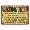 Funny Rustic Metal Sign Vintage Wall Decor