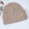 New Hat for Women's Warm Winter Knitted Hat Korean Version of Versatile Big Head Circumference Windproof Ear Protection Wool Hat