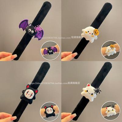 Grappige Halloween Snap Armband - Spinnen- en Pompoenontwerp