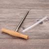 Violin/Viola Peg Hole Reamer 1:30 Taper T Handle Bridge Pin Reamer with Wood Handle Violin Making Tool Enduring