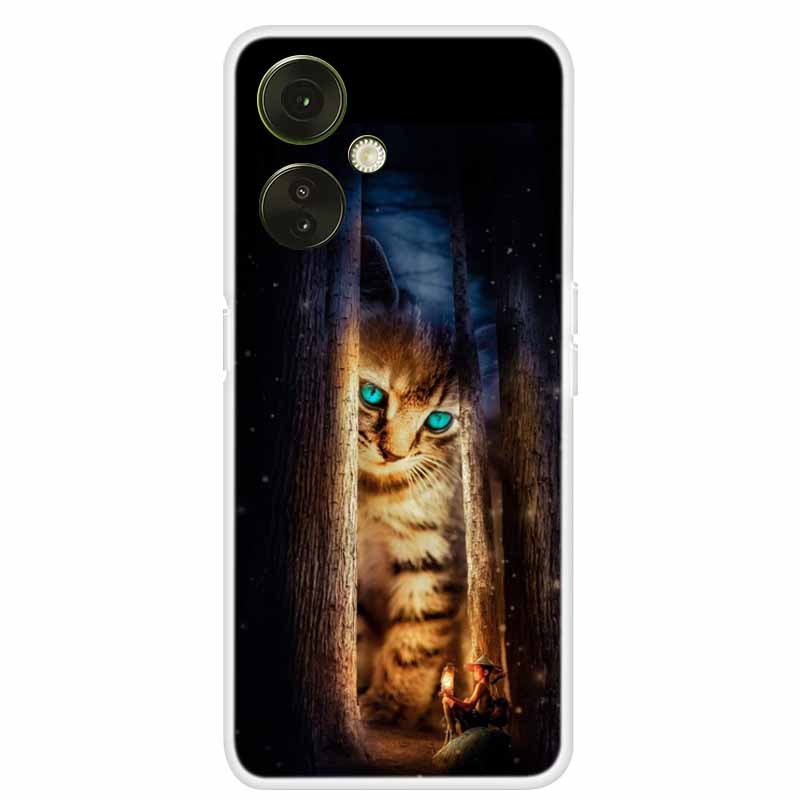 For OnePlus Nord CE 3 Lite 5G Case Clear Lovely Cats TPU Soft Silicone Phone Cover For One Plus Nord CE3 Lite 5G Bag Transparent