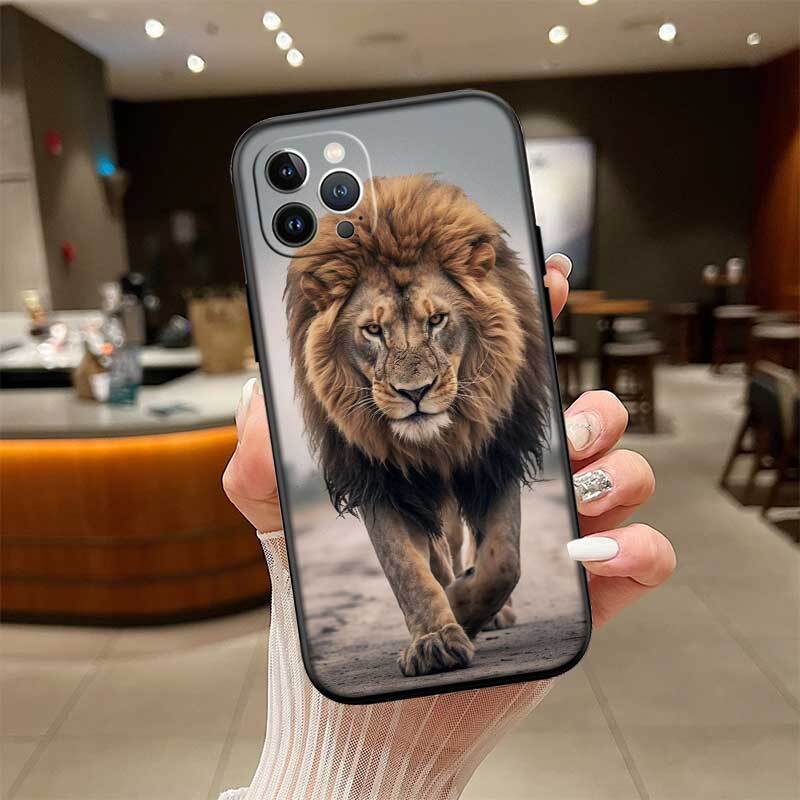 Animal lion Case for Samsung M55 M35 M15 A02 A05S A05 A06 A15 A12 A13 A10 A16 A20 A22 A24 A25 A30 A31 A32 A33 A35 A42 A50