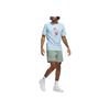 Adidas Golf Classic Chip Graphic Round Neck Cotton Fashion Versatile Breathable Short Sleeve T-Shirt Men Tops Sky-Blue JJ4201