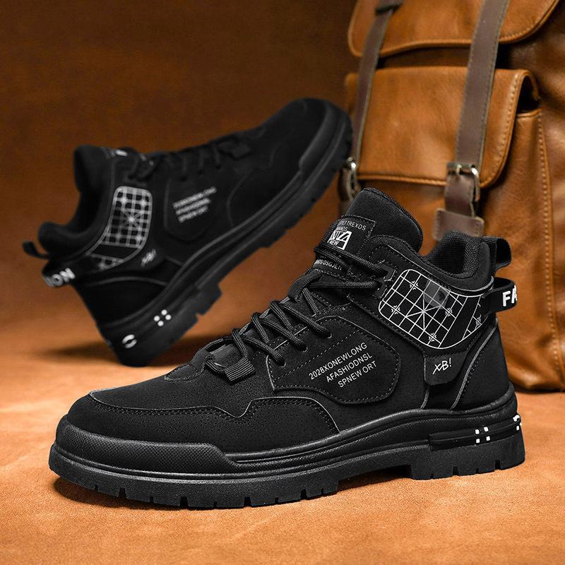 

Autumn new retro platform sneakers non-slip and wear-resistant casual shoes KS 39 чёрный