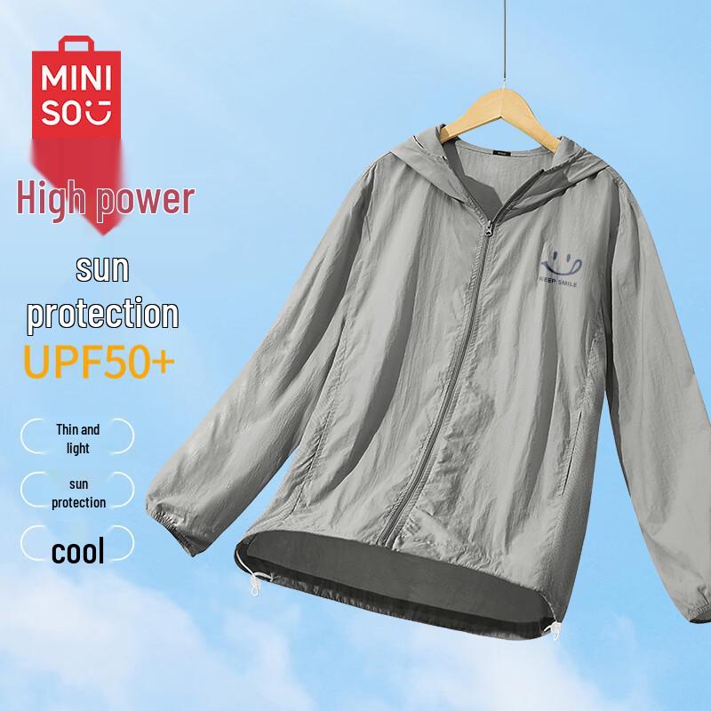 MINISO Men s UPF50+ Lightweight Sun Protection Hoodie Jacket L