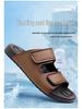Men's Summer Outdoor Non-Slip One-Strap Casual Sandals with Thick and Soft Shock-Absorbing Sole