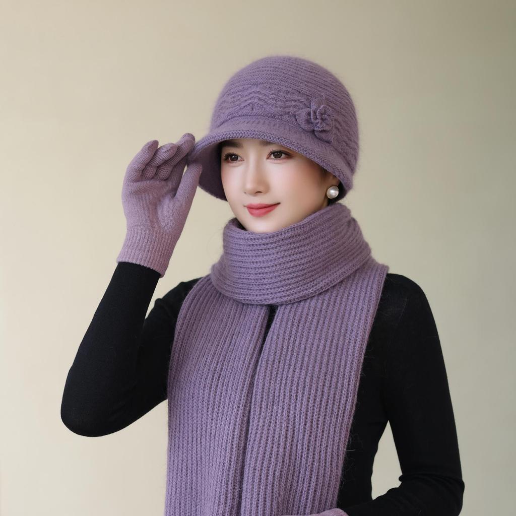 Cold Proof Old Lady Cotton Hat Elderly Hat Women's Winter Grandmother's Double Layer Warm Ear Protection