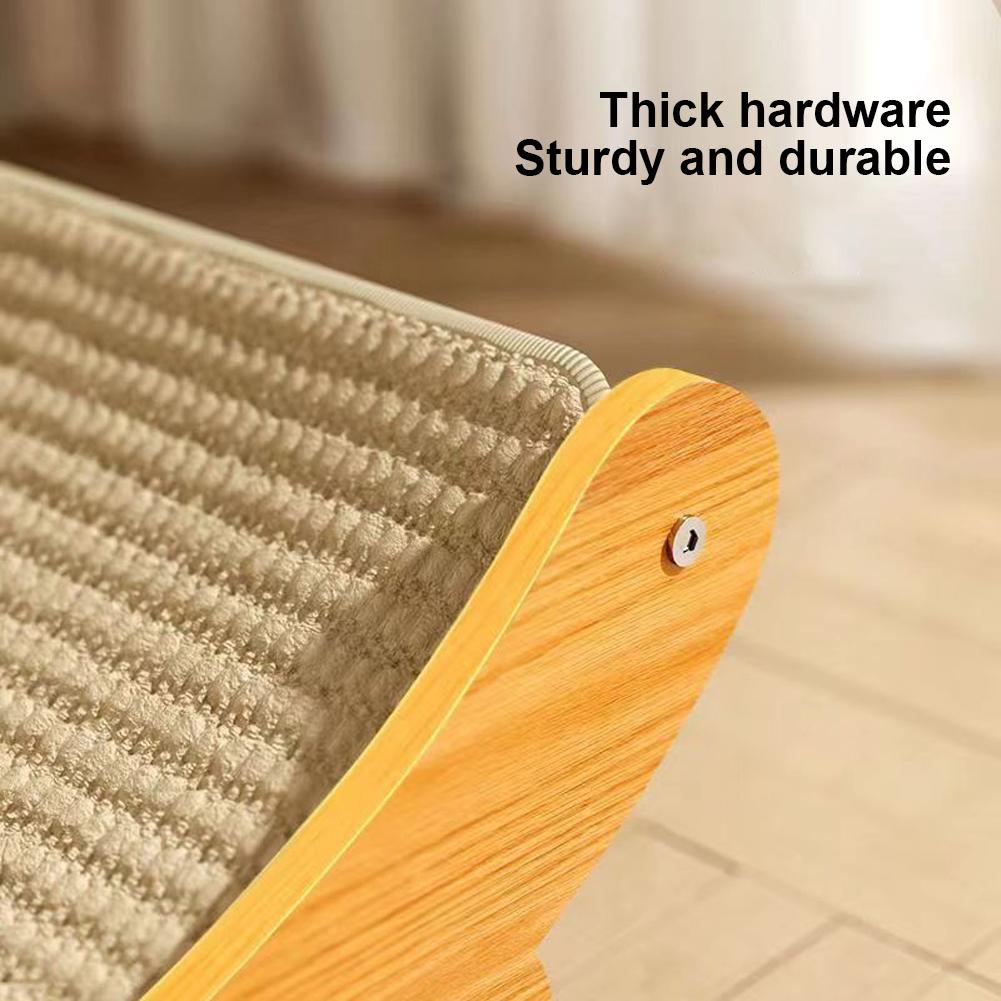 Wooden Cat Scratching Pads Multifuction Cat Scratch Board Cats Sleeping Bed Wear-resistant Kitten Grinding Cats Toys Pet Supplie