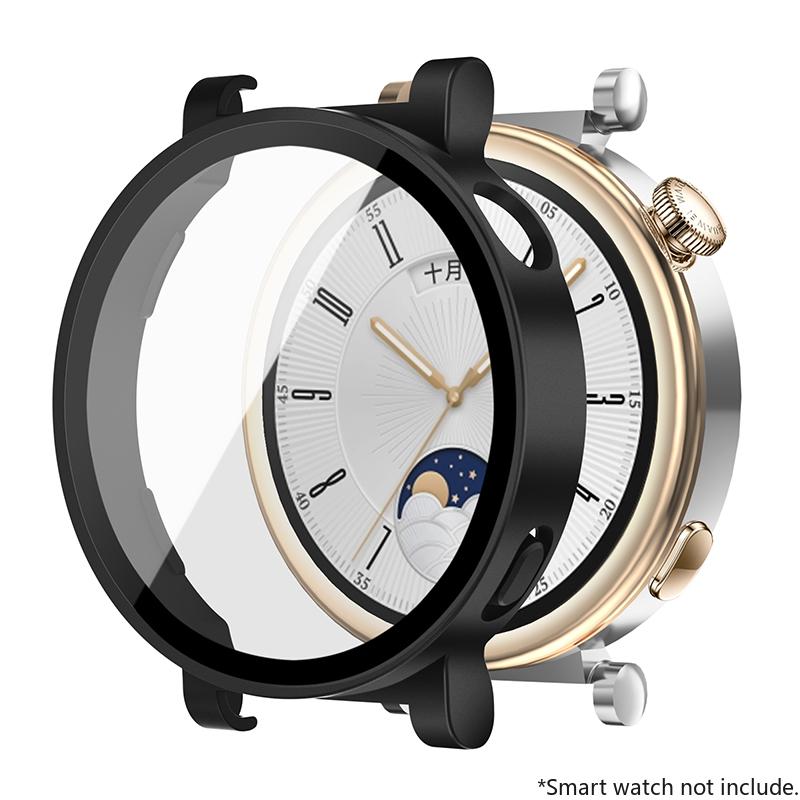 Tempered Glass+Case For Huawei Watch GT4 46mm 41mm Full Coverage Bumper Screen Protector Cover For Huawei Watch GT4 Accessories