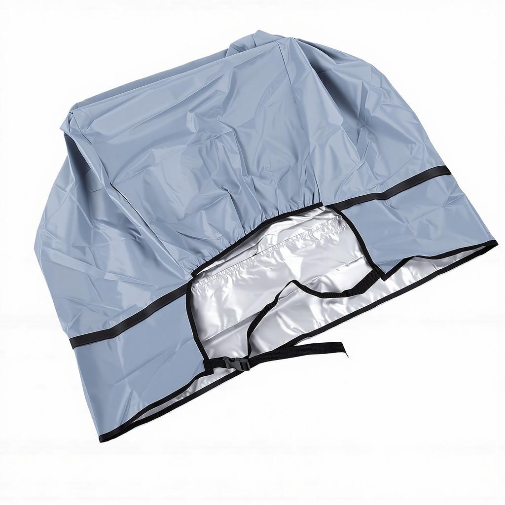 Outboard Motor Dust Cover Water and Sun Proof Outdoor Marine Engine Protector Cover Fit 50 115 Horsepower Motor
