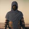 Rogue Cowl Scarf Medieval Cloak Cape Renaissances Costume Accessories Hooded Shawl with Vikinges Brooch for Halloween